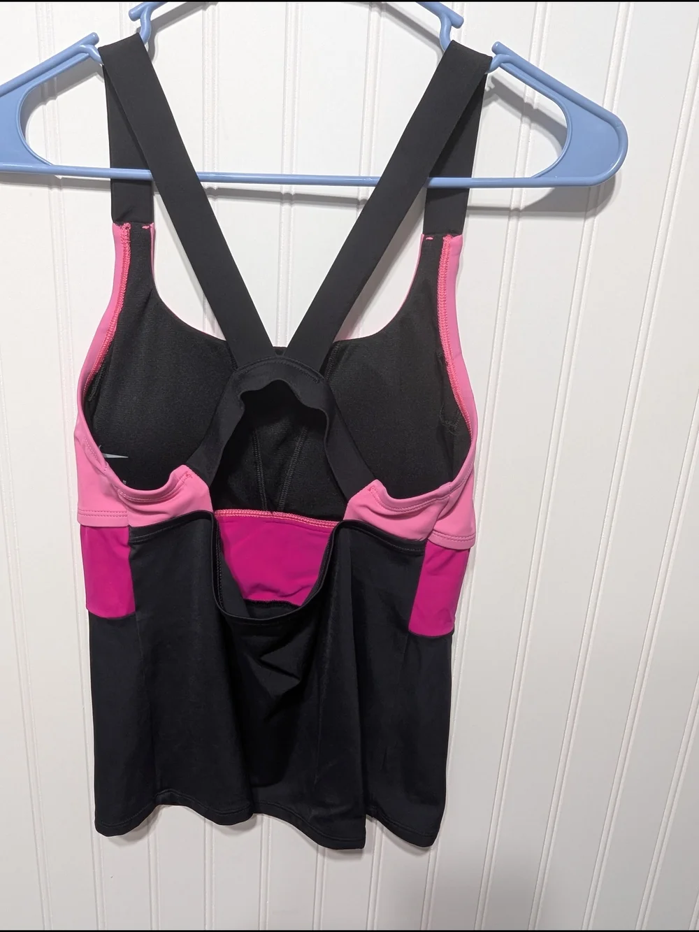 Nike Pink Colorblock Sports Tank Top